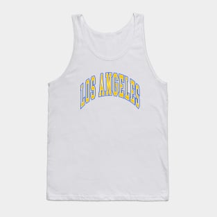 Los Angeles - Block Arch - White Gold/Blue Tank Top